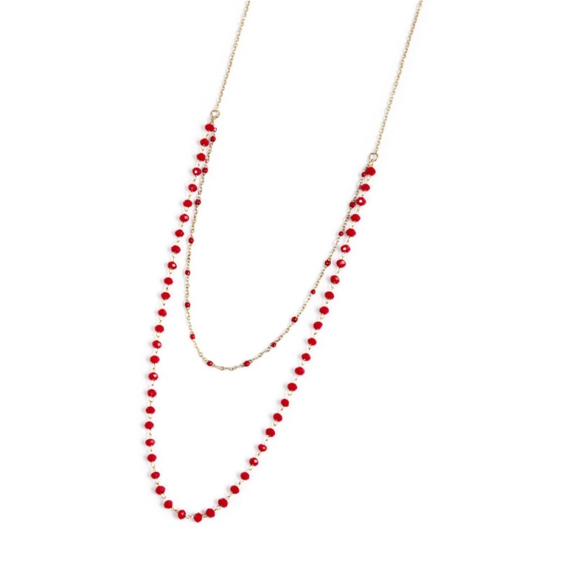 Collana cristalli sfaccettati