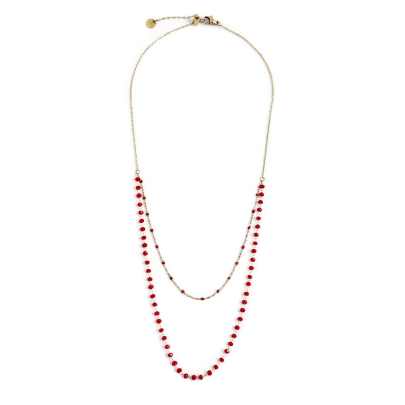 Collana cristalli sfaccettati