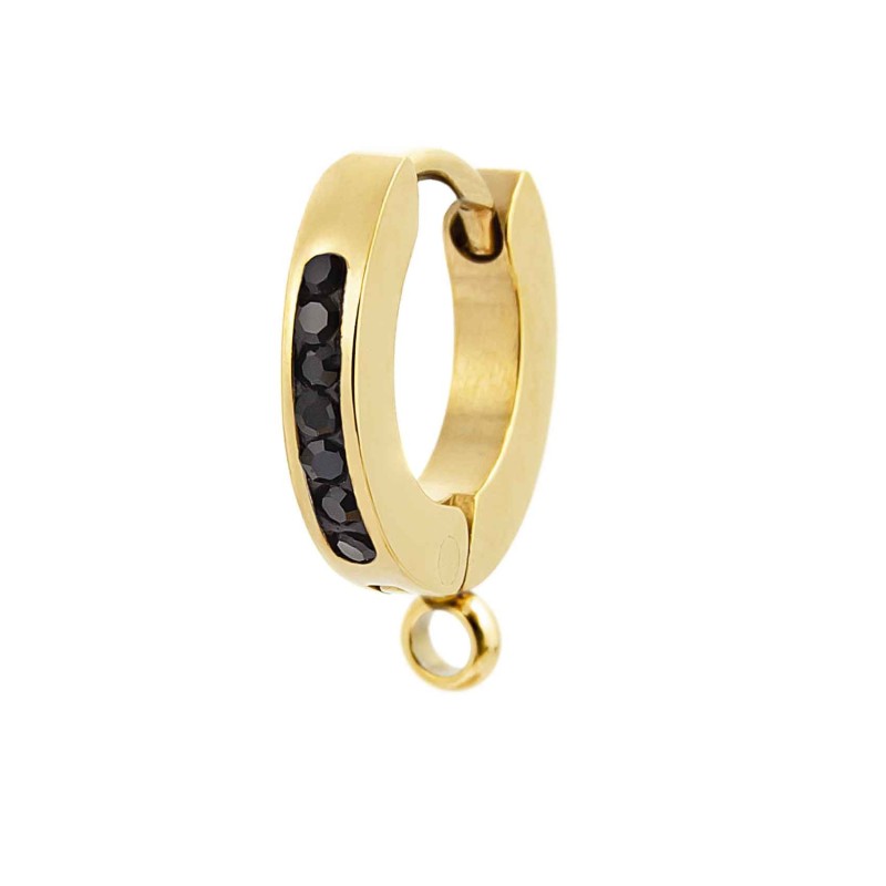 Orecchino a cerchio 11mm con anello per charm