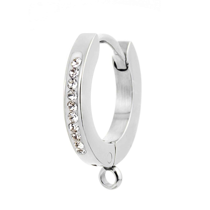 MONO OR CERCHIO D 14 MM CON CRISTALLI