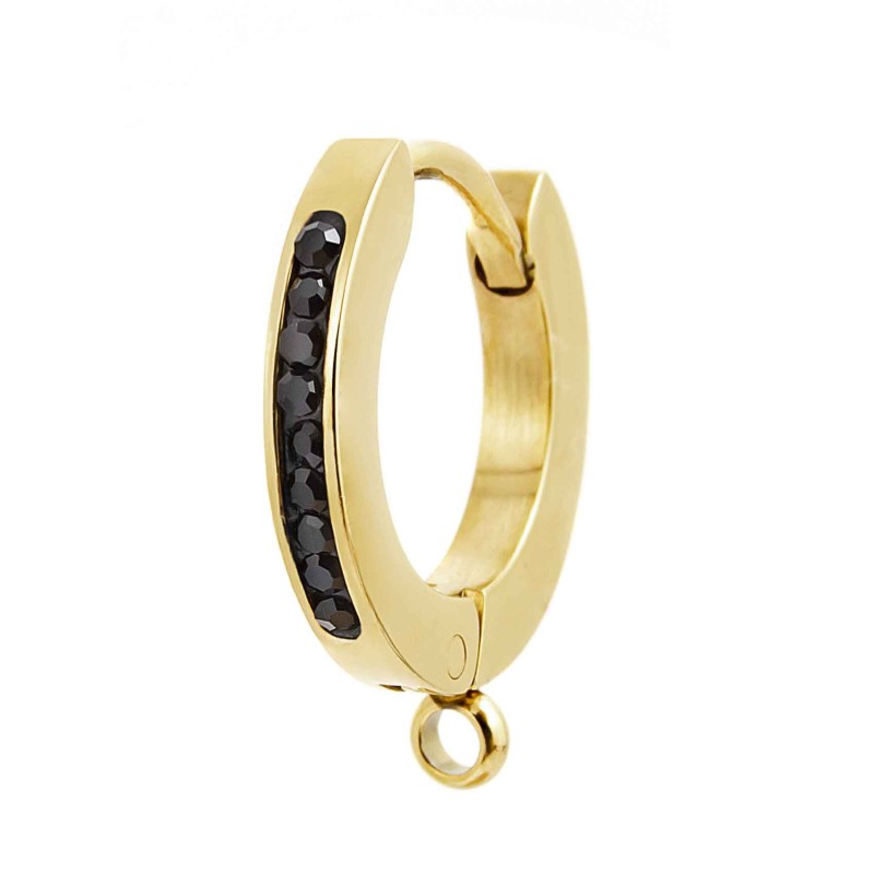 Orecchino a cerchio 14mm con anello per charm