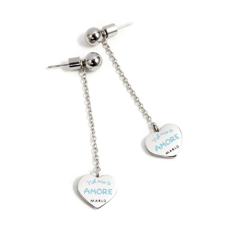 S.S.TURQUOISE HEART PENDANT EARRING S.S.TURQUOISE HEART PENDANT EARRING