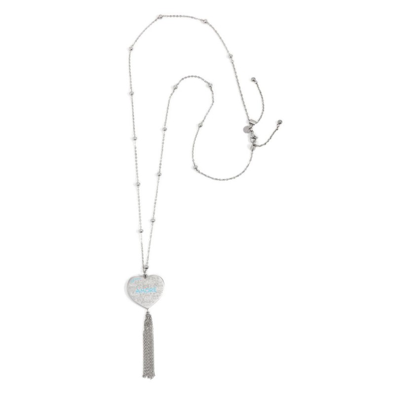 Collana cuore amore con nappa