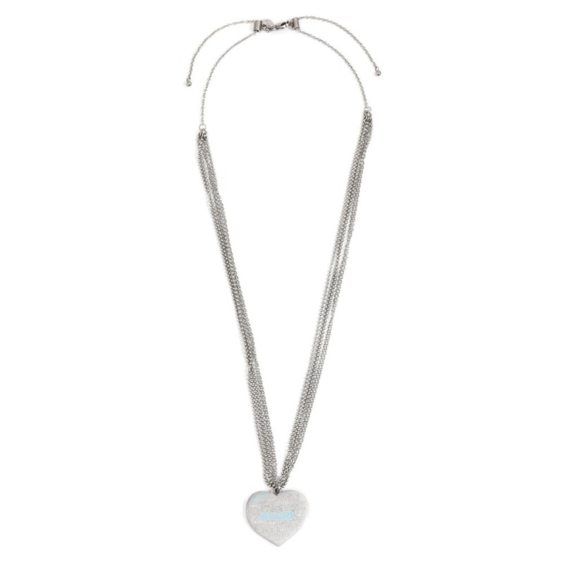 S.STEEL  HEART DOUBLE CHAIN S.STEEL  HEART DOUBLE CHAIN