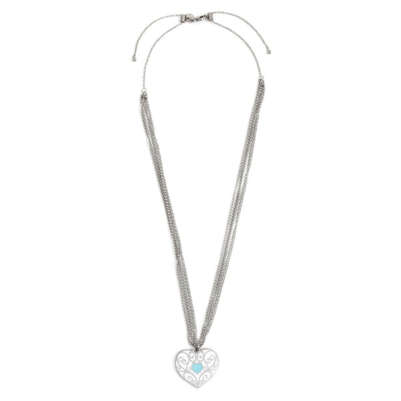 S.STEEL  HEART DOUBLE CHAIN S.STEEL  HEART DOUBLE CHAIN