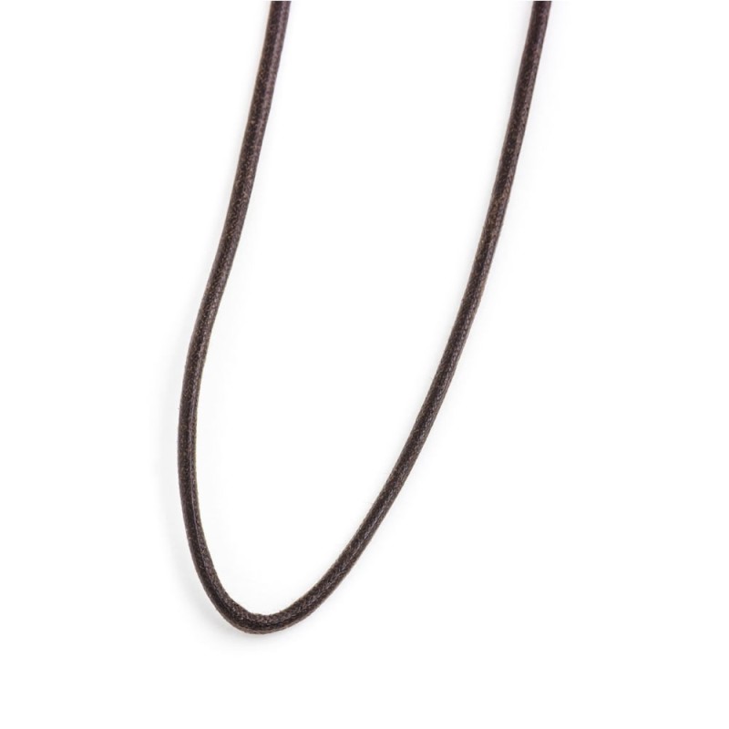 BROWN WAXED STEEL STRING NECKLACE BROWN WAXED STEEL STRING NECKLACE