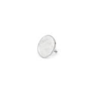 S.STEEL RING WITH MOTHER OF PEARL 3 CM S.STEEL RING WITH MOTHER OF PEARL 3 CM