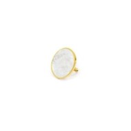 S.STEEL RING WITH MOTHER OF PEARL 3 CM S.STEEL RING WITH MOTHER OF PEARL 3 CM