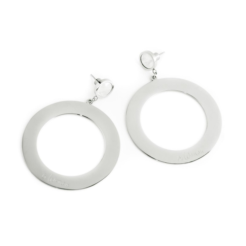 EARRINGS CIRCLE WITH MOTHER OF PEARL EARRINGS CIRCLE WITH MOTHER OF PEARL