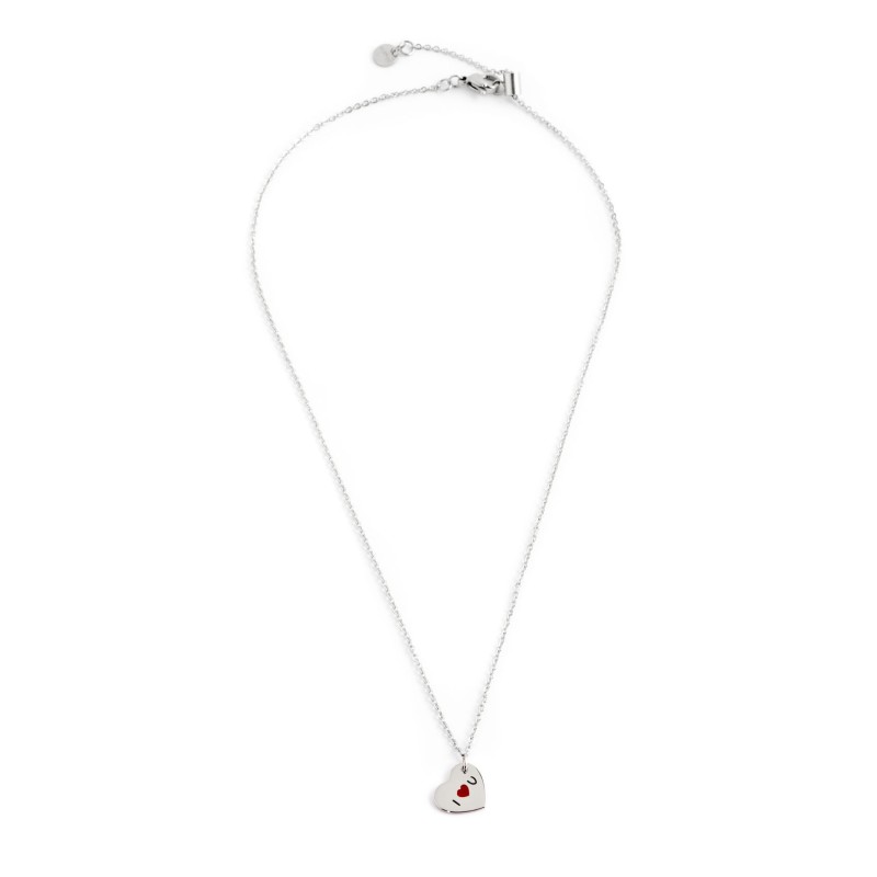 COLLANA CUORE PENDENTE ACCIAIO