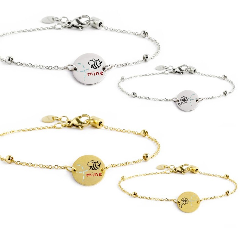 BRACCIALE ACCIAIO BEE MINE