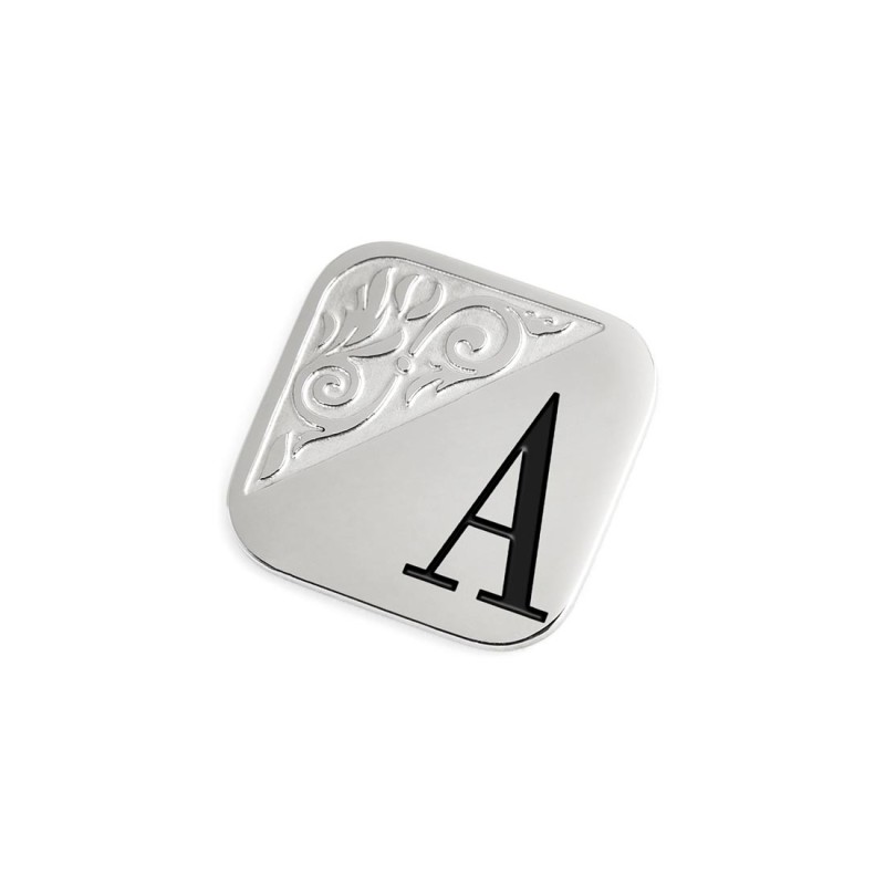 Piastrina quadrata con lettera changy