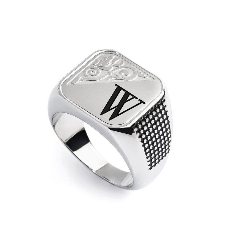 Piastrina quadrata con lettera changy