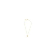 S.S.GOLD IP NECKLACE WITH SQUARE PENDANT S.steel gold ip necklace cross chain, 1 mm width, 0,27 mm thickness, with square pendan