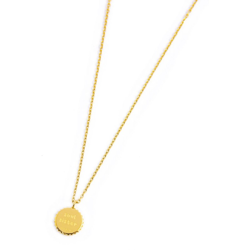 Collana con medaglietta infinito pendente