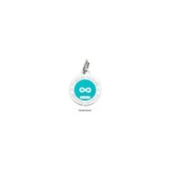 ROUND S.STEEL PENDANT INFINITY TURQUOISE
