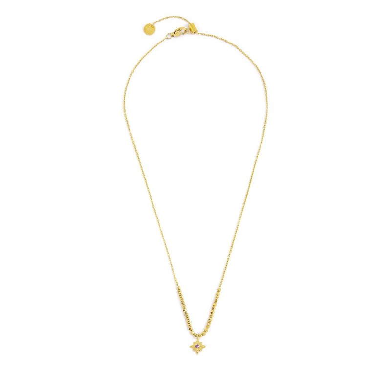 Collana rosa dei venti pendente ed ematite