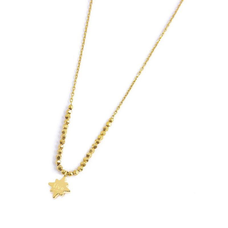 Collana rosa dei venti pendente ed ematite