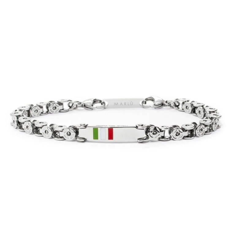 Bracciale catena box marine tricolore