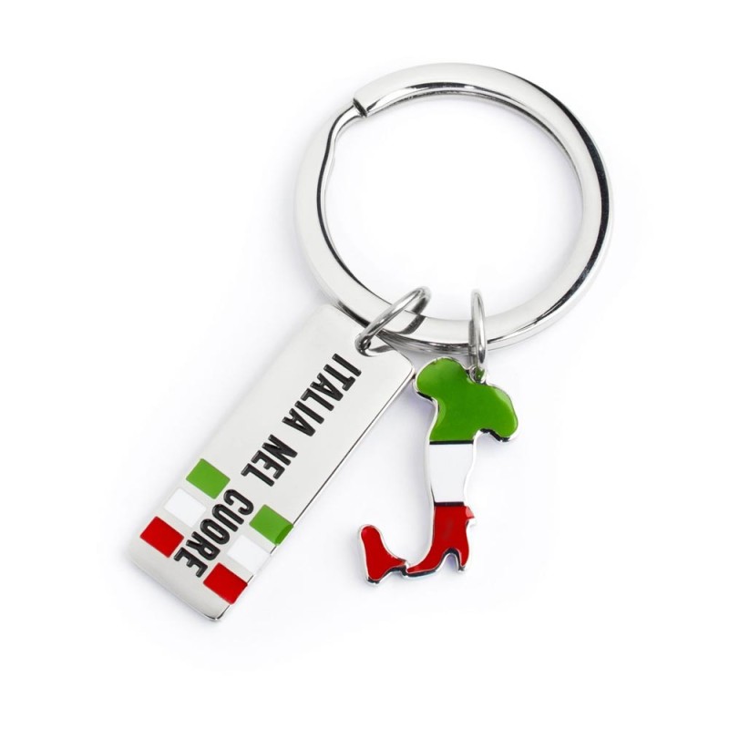 S.STEEL TAG ITALY KEYRING S.Steel tag Italy keyring