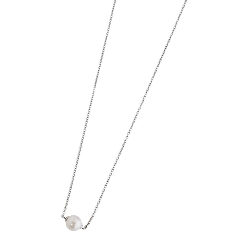 Collana con perla passante