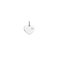 Charm cuore con zircone