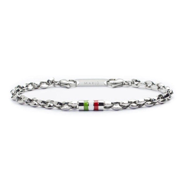 Bracciale catena marine tricolore