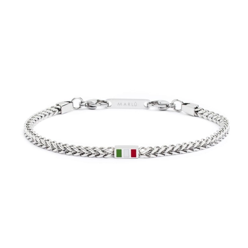 S:STEEL BRACELET FISHBONE CHAIN S.Steel bracelet fishbone chain 4mm with Italy tag. Doble lock