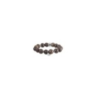 BRACELET 12MM WOOD 15 BEADS 5 S.STEEL RINGSBIG S.STEEL BALL WITH LOGO DOUBLE SIDE