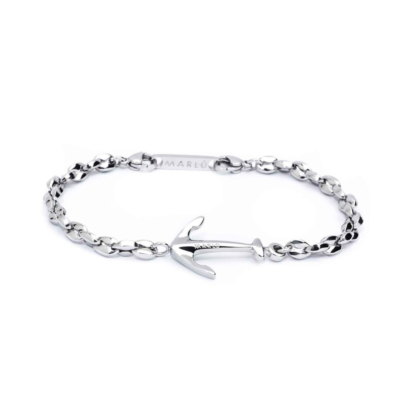 S.S BRACELET ANCHOR DOUBLE LOCK 316L s.steel bracelet small anchor with double lock MTR27