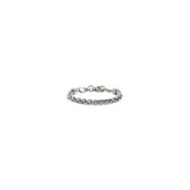 S.S. BR SONAGLIO CHAIN 7.80 MM SIZE M S.steel polished bracelet with sonaglio chain with thickness 7.80 mm. At both ends one ele