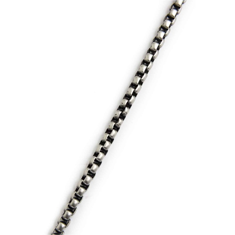 COLLANA ACCIAIO BOX ROUNDED 4 MM