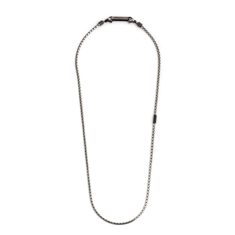 Collana catena box oval 2mm