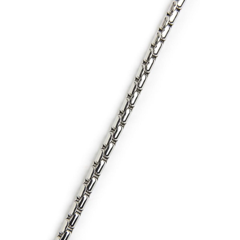 COLLANA ACCIAIO BOX OVAL 4 MM