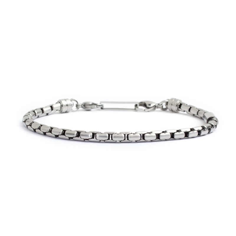 Bracciale catena oval box 4mm