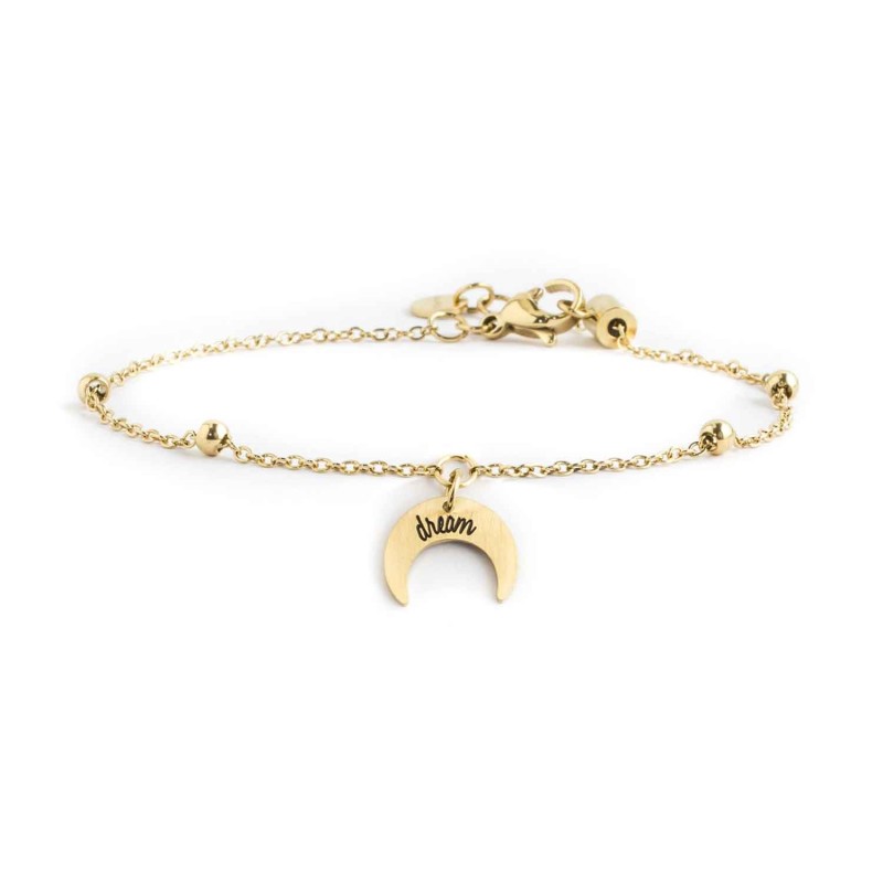 BRACCIALE ACCIAIO LUNA DREAM PENDENTE