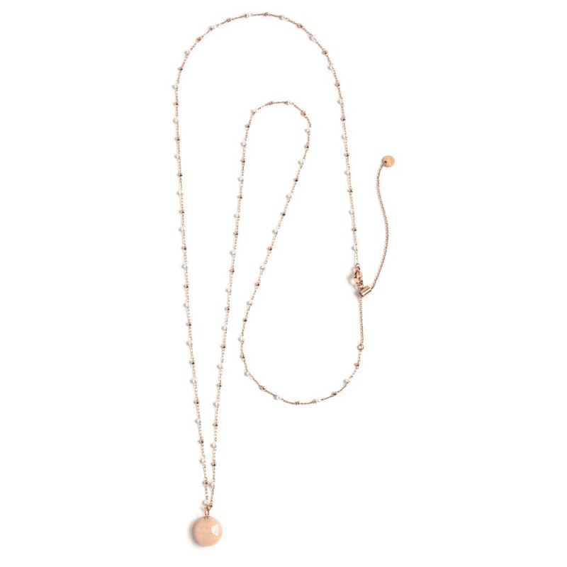 Collana chiama angeli con perle e sfere