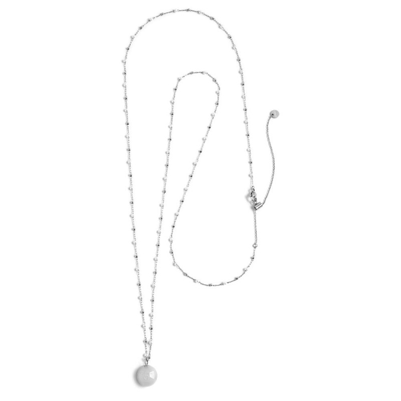 Collana chiama angeli con perle e sfere