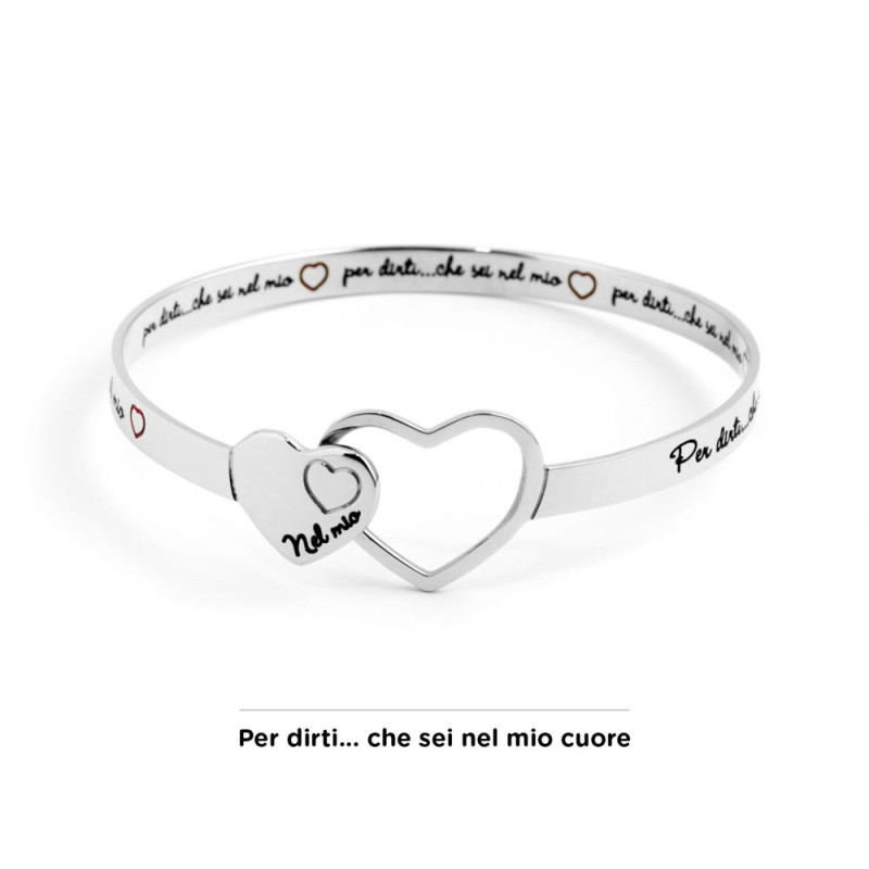 Bracciale rigido cuore