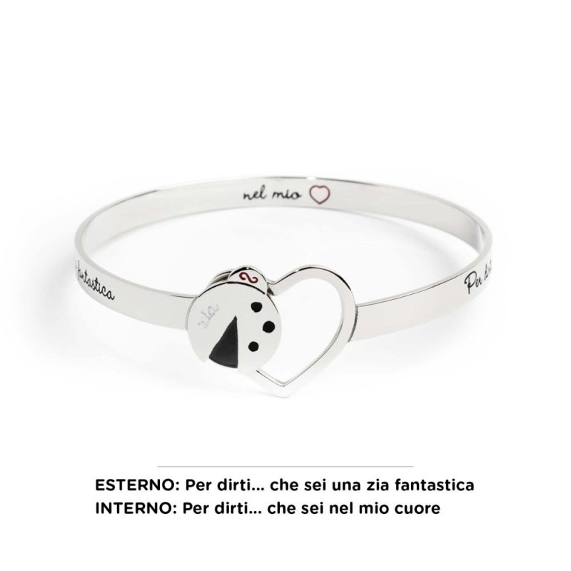 Bracciale rigido zia coccinella