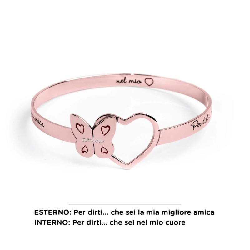 Bracciale rigido amica farfalla