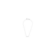 S.STEEL NECKLACE WITH TAG AND CRYSTALS 316 s.steel necklace with a 6mm logo tag at the endchain on two sides are 179mmlobste