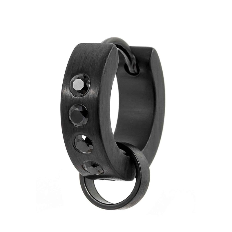 Orecchino a cerchio 14mm con anello per charm