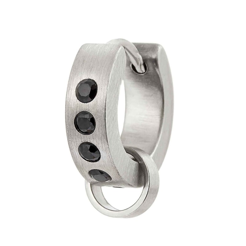 Orecchino a cerchio 14mm con anello per charm