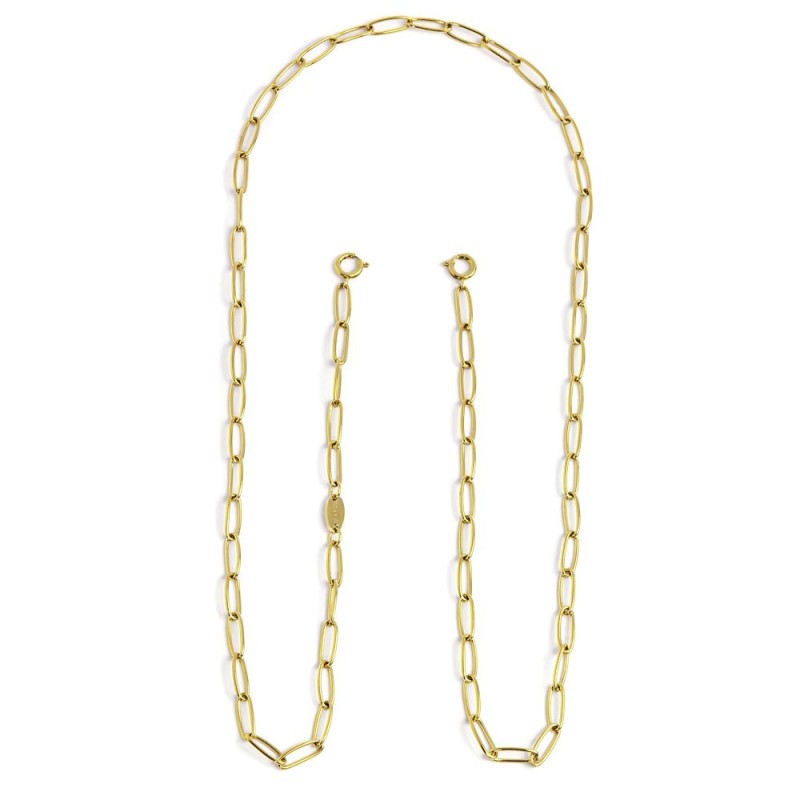 Porta occhiali catena maglia larga