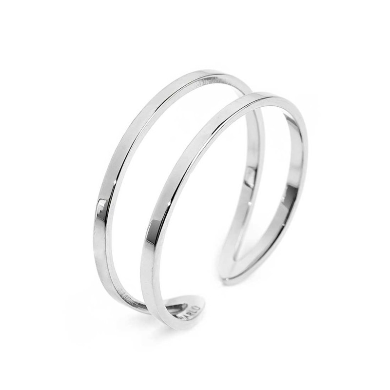 Anello doppia fascia sezione rettangolare