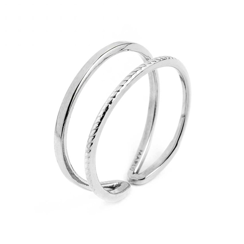 ANELLO RETTANGOLARE E RITORTO DOPPIA FASCIA