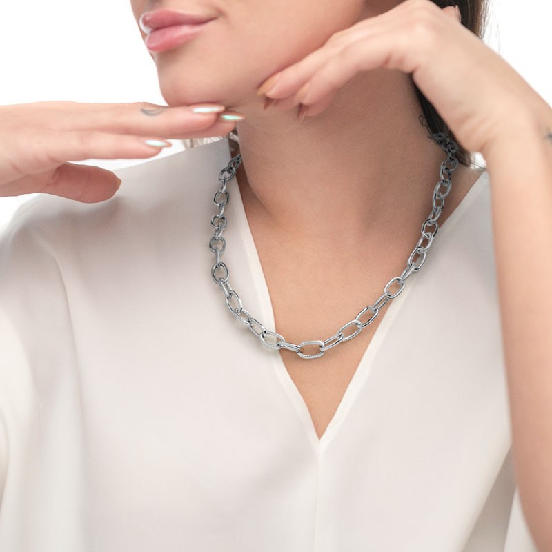 Collana catena maglia larga