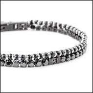 Bracciale tennis e bracciale agata sfaccettata