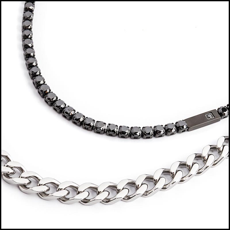 Collana tennis e collana catena grumetta